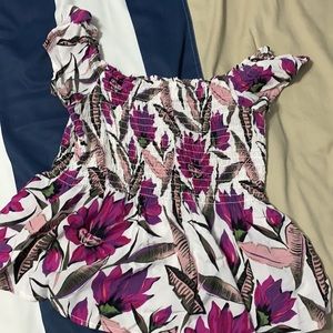 Floral Smocked Top